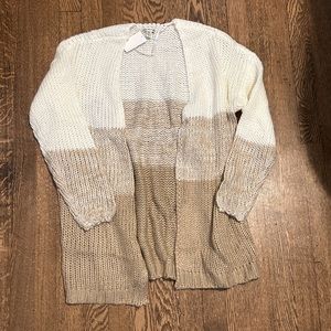 NWT Color Block Knit Cardigan